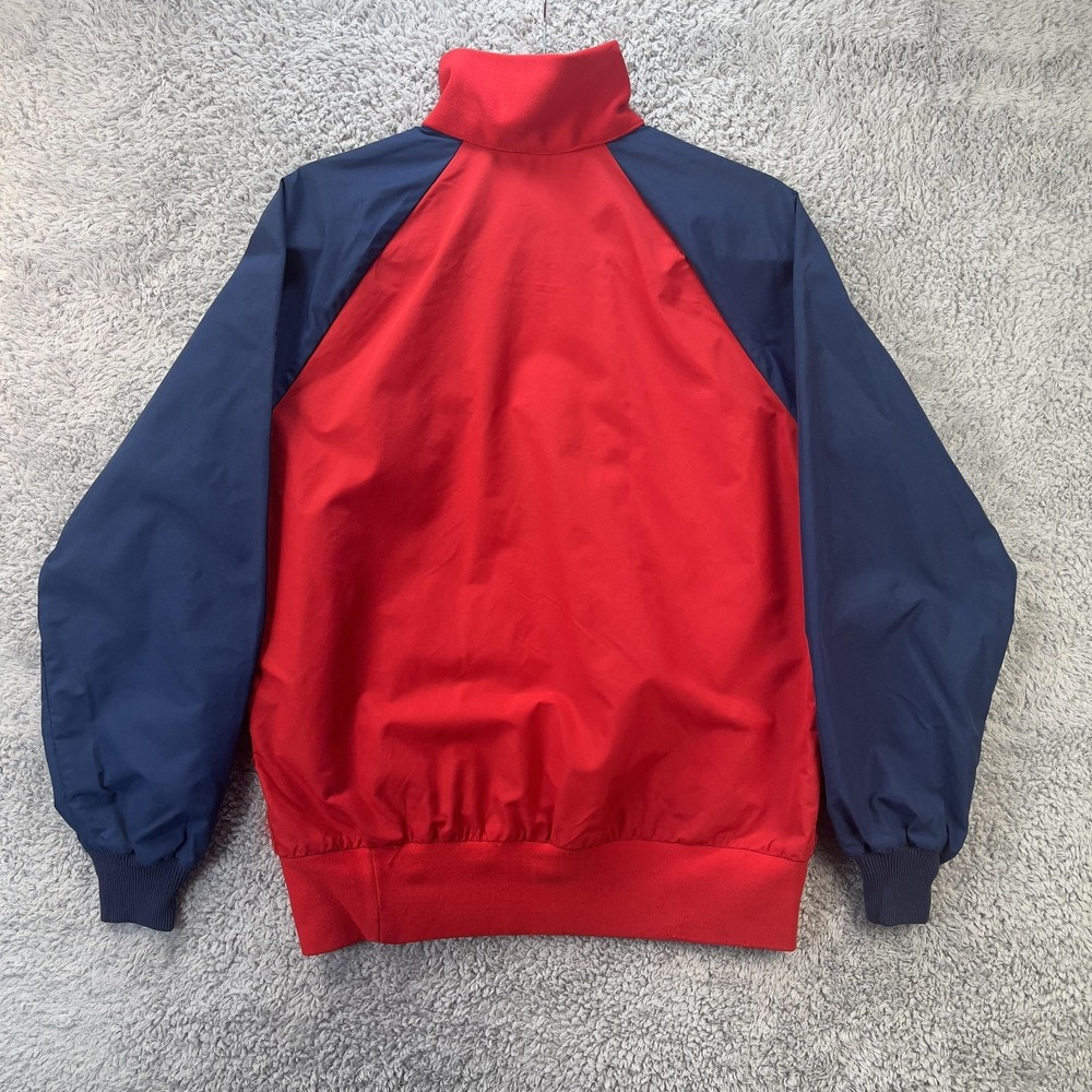 Vintage Altra Colorblock Pullover Jacket Men XS Red Navy Snap Button Made in USA - Picture 3 of 11